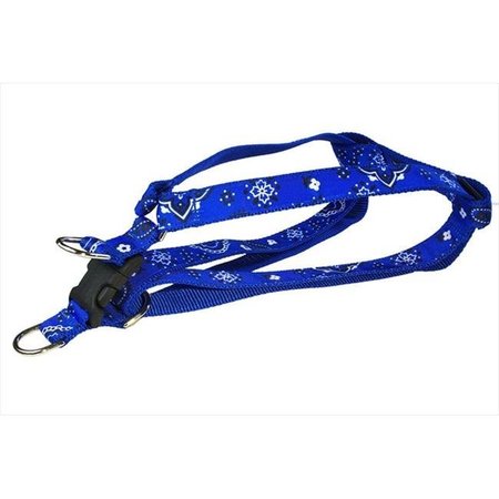 FLY FREE ZONE,INC. Bandana Dog Harness; Blue - Large FL510962